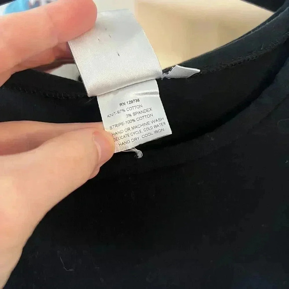 Finley Puff Sleeve Dress Size XL Color Black Blue White - Picture 4 of 5